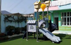 樂(lè)清幼兒園別墅屋小滑梯案例
