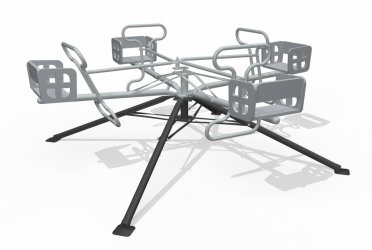 多位手動飛行訓練器旋轉(zhuǎn)